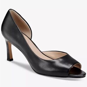 Giani Bernini Black Peep-Toe Heels